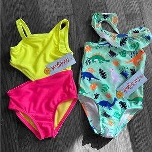 Cat & Jack Neon Yellow Swimsuit